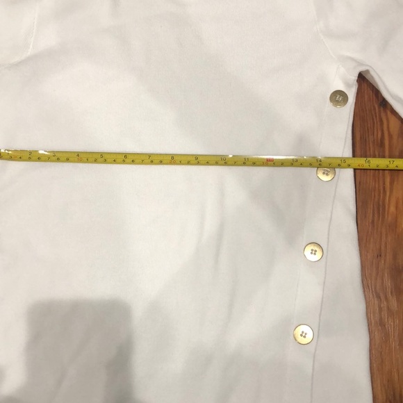 White cable knit crew neck sweater - Picture 5 of 7